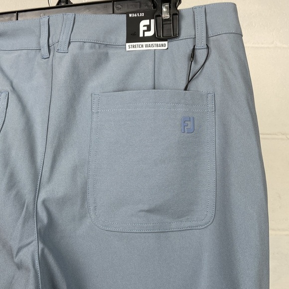 NWT FootJoy Mens Golf Performance Knit Pants 36x32 Graphite 29021 Stretch Waist - Picture 7 of 7